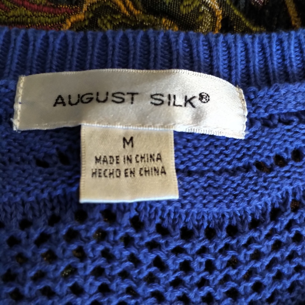 Royal Blue Light Sweater by August Silk EUC M - Picture 3 of 6